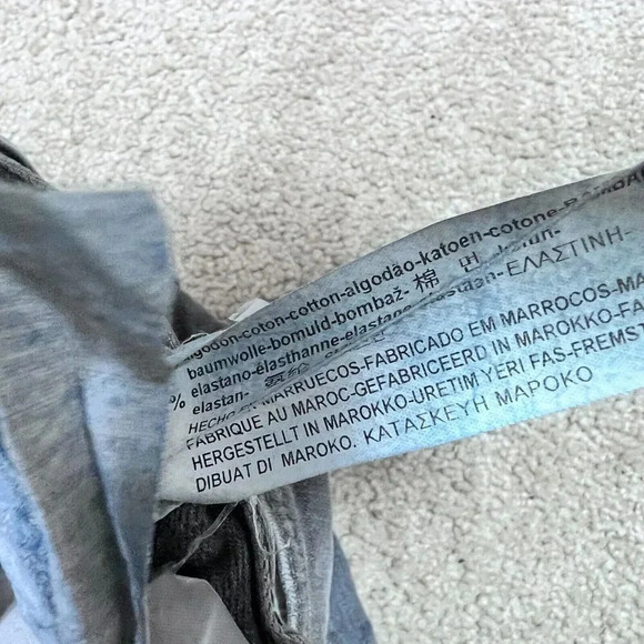 Zara Men's Jeans Skinny Gray Size 31x32 Pockets - Picture 6 of 12